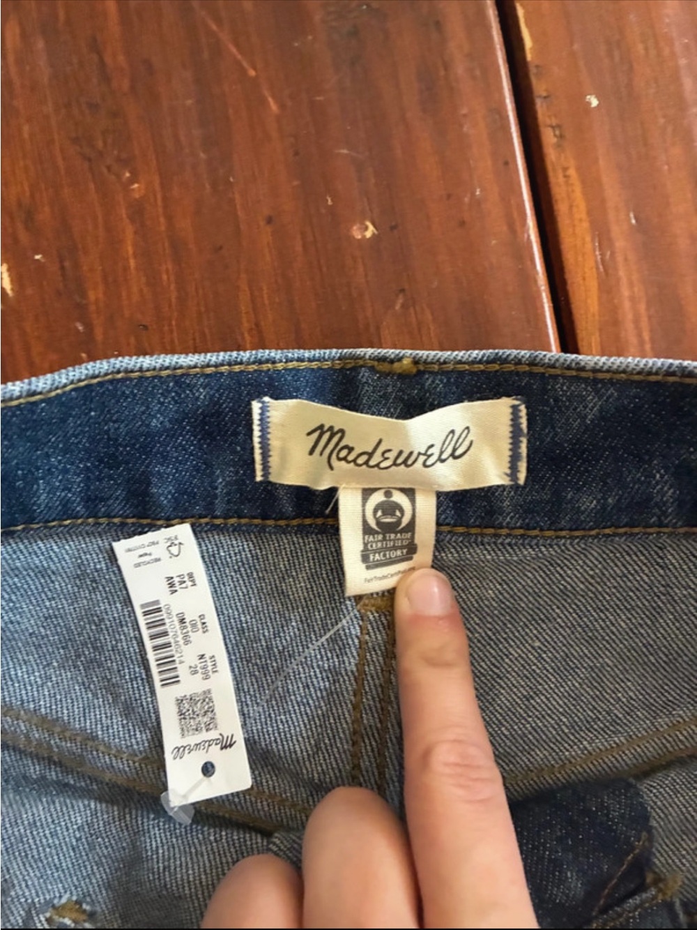 NWT Madewell Emmett Wide-Leg Raw-Hem Jeans - Picture 2 of 5